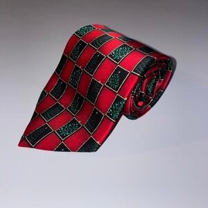 Joseph & Feiss Int. Christmas‎ tree all over print Tie, 100% silk